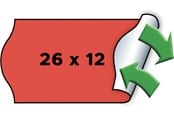 Papper, Fotopapper & Etiketter - METO Avtagbara prisetiketter, 26x12mm - 9506164