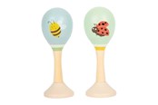 musikinstrument - Small Foot - Wooden Maracas Tiny Friends - 2pcs. - 12726