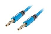 Ljudkabel - Lanberg Premium audio cable - 3 m - CA-MJMJ-10CU-0030-BL