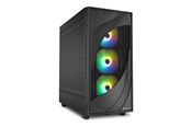 Chassi - Sharkoon Rebel C80M - Chassi - Tower - Svart - 4044951041145
