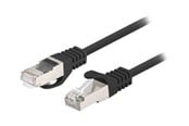 Nätverkskabel - Lanberg patch cable - 3 m - black RAL 9004 - Svart - 3m - PCF6-20CC-0300-BK