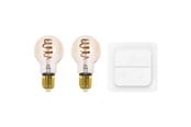 Smarta Hem - EGLO Connect-Z A60 4,9W 2200-6500K amber incl. switch/remote - 2-pack - 110315
