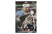 Kreativa spel - Nassau Paint by Number Tiger - incl. 9 Paint Pots and Brush - AR1070/AFK
