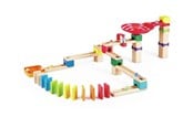 Byggset - Hape Wooden Marble Track Set Domino - 50pcs. - E1102