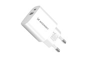 Mobile - Adapters & Chargers - Wozinsky  WGWCW USB-A USB-C 20W AC Charger - White - 5907769308369