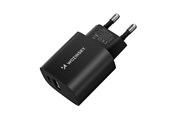 Mobile - Adapters & Chargers - Wozinsky WGWCB USB-A USB-C 20W AC Charger - Black - 5907769308376