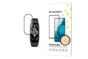 Mobiltelefontillbehör-Skyddsfilm - Wozinsky Full Glue Durable Full Screen Tempered Glass with Frame for Xiaomi Mi Band 8 - Black - 9145576281451