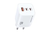 Mobile - Adapters & Chargers - Wozinsky GaN Charger CGWCW 65W USB-A / 2 x USB-C - White - 5907769308543