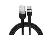 USB-kabel - Wozinsky WNBAC2 USB-A / USB-C 2.4A 2m Cable - Black - 5907769308727