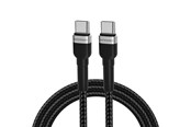 USB-kabel - Wozinsky WNBCC2 USB-C / USB-C PD 65W 2 m Cable - Black - 5907769308741