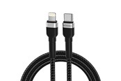 USB-kabel - Wozinsky WNBCL1 Lightning / USB-C PD 30W 1 m Cable - Black - 5907769308758