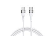 USB-kabel - Wozinsky WSTCC2 USB-C / USB-C PD 65W 2 m Cable - White - 5907769308802