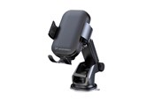 Andra mobiltillbehör - Wozinsky WUMID Phone Holder with Inductive Charger 15W for Car Dashboard - Black - 5907769308857