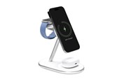 Mobile - Adapters & Chargers - Puro Mag Station Qi2 3-in-1 Wireless Charger Compatible with MagSafe - White - PUFCCSQIMAG6AWWHI