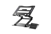 Tablet - Other accessories - Wozinsky WRS-CPY75DSB Aluminum Laptop and Tablet Stand + Smartphone Stand - Black - 5907769364624