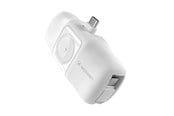PowerBank - Wozinsky WF16-YCS 5000mAh 15W USB-C Mini Power Bank with Built-in USB-C Cable and Apple Watch Charger - White PowerBank - Vit - 5000 mAh - 5907769364471