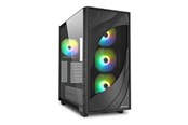 Chassi - Sharkoon Rebel C80G RGB - Chassi - Tower - Svart - 4044951041152