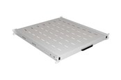 Rack chassis - Lanberg - rack sliding shelf - 445 x 500 mm load capacity up to 35 kg 4-point mounting - 1U - AK-1021-S