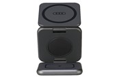 Mobile - Adapters & Chargers - Audi Big Logo foldable inductive charger 3in1 0 - Grey - 6955250226486