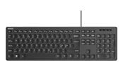 Tangentbord - Deltaco Wired membrane keyboard with volume media keys - Fullsize - Nordic Layout - Tangentbord - Nordisk - Svart - TB-626-1S