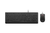 Tangentbord - Lenovo Essential Wired Combo - keyboard and mouse set - 2.5-zone layout - QWERTY - US English - black Input Device - Tastatur & Mus set - Engelska (US) - Svart - 4X31R64400