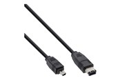 FireWire-kabel - InLine - IEEE 1394 cable - 6 PIN FireWire to 4 PIN FireWire - 1.8 m - 34642