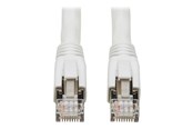 Nätverkskabel - Tripp Lite Eaton Series Cat8 25G/40G Certified Snagless Shielded S/FTP Ethernet Cable (RJ45 M/M) PoE White 25 ft. (7.62 m) - Vit - 7.5m - N272-025-WH