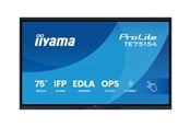Digital skyltning & Hotell - iiyama ProLite TE7515A-B1AG 75" Class (74.5" viewable) LED-backlit LCD display - 4K - for digital signage / interactive communication - TE7515A-B1AG