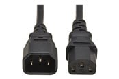 Strömkabel (intern) - Eaton Series PDU Power Cord C13 to C14 - 10A 250V H05VV-F 2 m (6.6 ft.) Black - P004-02M-EU