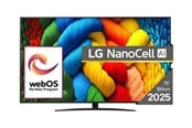 TV - LG 75" TV LED 4K 75NANO81A3A Nano81 Series - 75" LED-backlit LCD TV - 4K - 75NANO81A3A