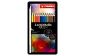 Skriv- och ritverktyg - STABILO CarbOthello - Chalk Pastel Coloured Pencil - Metal Set 12 Pcs. - 1412-6