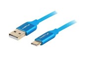 USB-kabel - Lanberg Premium - USB-C cable - USB-C to USB - 1 m - CA-USBO-22CU-0010-BL