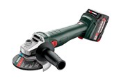 Vinkelslip - Metabo W 18 L 9-125 QUICK - angle grinder - cordless - 125 mm - 2 batteries - 602249650