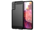 Mobile - Covers & Cases - Hurtel Carbon Case Flexible Cover TPU Case for Samsung Galaxy S21+ 5G (S21 Plus 5G) Black - 5907769324062