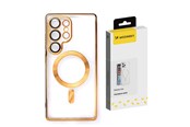 Mobile - Covers & Cases - Wozinsky Electroplated Magsafe Case for Samsung Galaxy S24 FE - Gold - 5907769371394