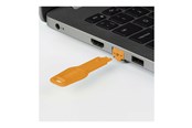 Nätverks tillbehör - Lindy LAN port blocker - orange (pack of 20) - 47898