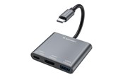 USB Hub - Wozinsky WHCH-01 USB-C PD 100W HDMI 4K@30Hz USB-A 10Gbps Hub - Grey USB Hub - USB 3.0 - 3 porte - Grey - 5907769378911