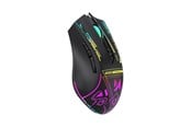 Mus - Wozinsky WMGB-3200 Optical Gaming Wireless Mouse with Built-in 3200 DPI Battery with RGB Lighting - Black - Gamingmus - 7 knappar - Svart med RGB ljus - 5907769384196