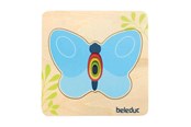 Träleksaker - Beleduc Wooden Layered Puzzle Butterfly - 10139