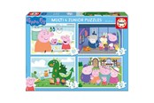 Pusselspel - Educa 20-40-60-80 Peppa Pig Multi 4 - 20329