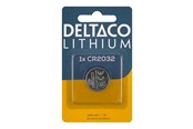 Battery - Deltaco battery x CR2032 - Li - CR2032-1B