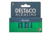 Battery - Deltaco battery - 20 x AAA / LR03 - Alkaline - LR03-20B