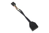 Displaykabel - SilverStone - USB internal adapter - 19 pin USB 3.0 header to 9 pin USB header - G11303050-RT