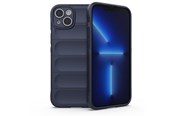 Mobile - Covers & Cases - Hurtel Magic Shield Case for iPhone 14 Plus Flexible Armored Dark Blue Cover - 9145576266335