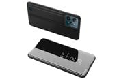 Mobile - Covers & Cases - Hurtel Clear View Case Cover for Realme C31 Flip Cover Black - 5907769349317