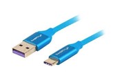USB-kabel - Lanberg - USB-C cable - USB to USB-C - 1 m - CA-USBO-21CU-0010-BL