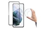 Mobile - Covers & Cases - Wozinsky  Full Cover Flexi Nano Glass Film Tempered Glass with Frame Samsung Galaxy S21+ 5G (S21 Plus 5G) Black - 9111201928305