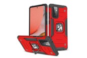 Mobile - Covers & Cases - Wozinsky Ring Armor Armored Hybrid Case Cover + Magnetic Holder for Samsung Galaxy A72 4G Red - 9111201935839