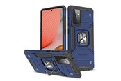 Mobile - Covers & Cases - Wozinsky Ring Armor Armored Hybrid Case Cover + Magnetic Holder Samsung Galaxy A72 4G Blue - 9111201935846