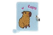 Skoltillbehör - Tinka DIARY PLUSH CAPYBARA BLUE WITH LOCK - 8-802183